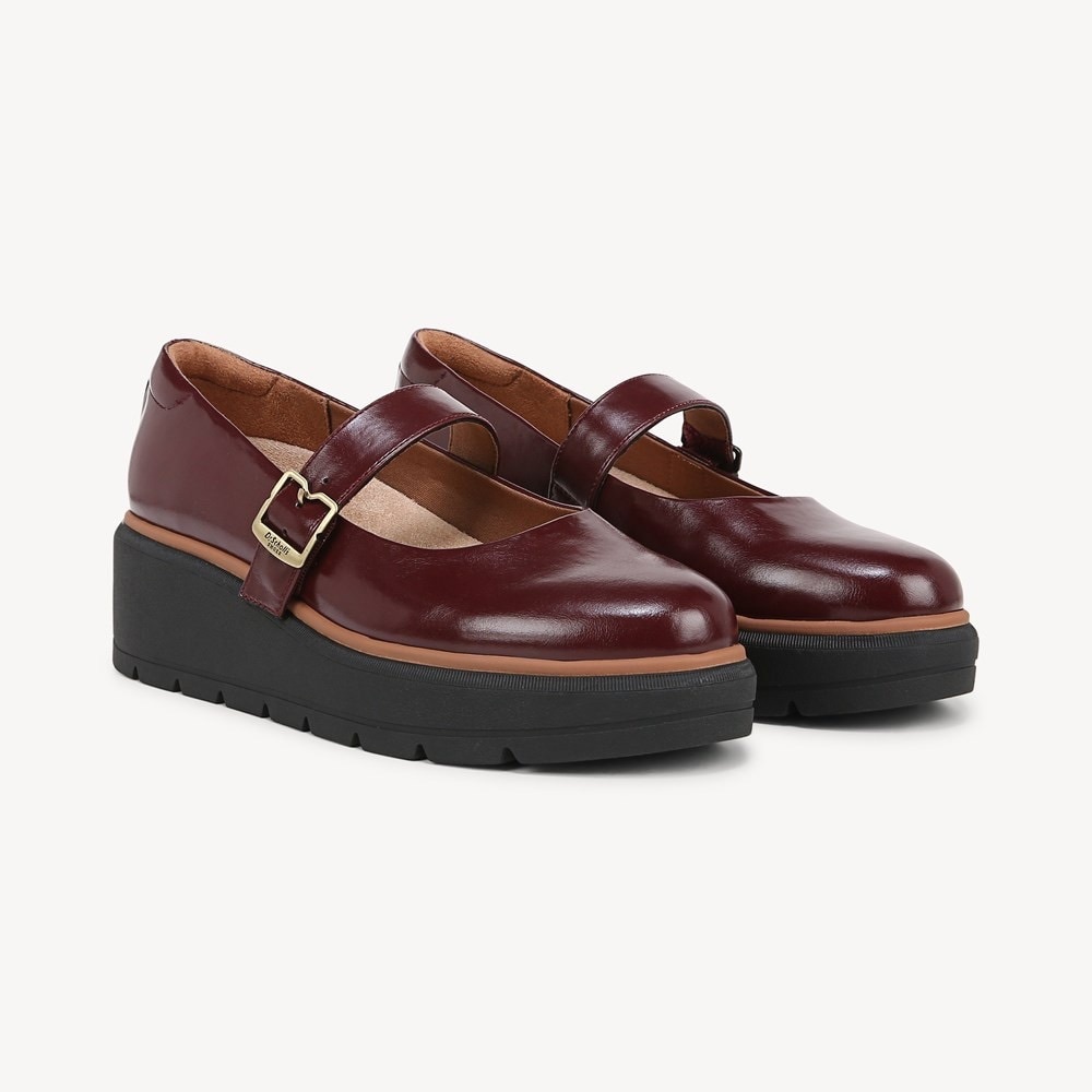 Dr. Scholl's Burgundy Mary Jane Flats